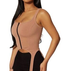 Naked Wardrobe Stylish BLACK  Women's Top